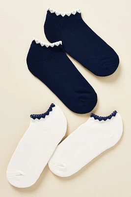Heart Cuff Ankle Socks, Set of 2