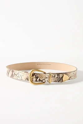 Streets Ahead Snake Print Belt