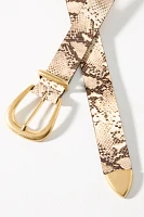 Streets Ahead Snake Print Belt