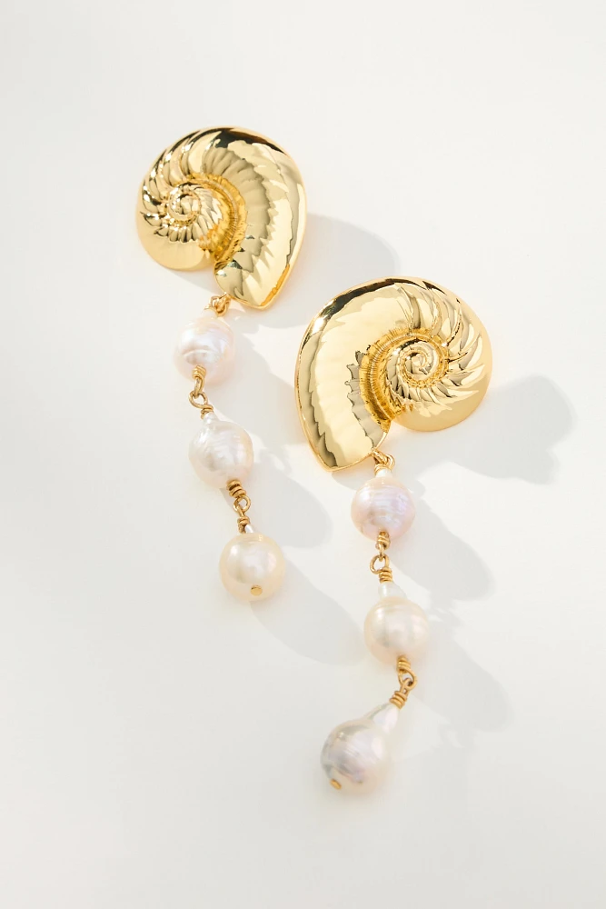Mignonne Gavigan Concha Shell Drop Earrings
