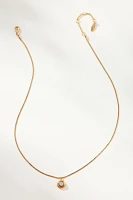 Delicate Crystal Bezel Necklace