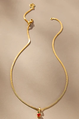Amorcito Orange Charm Necklace