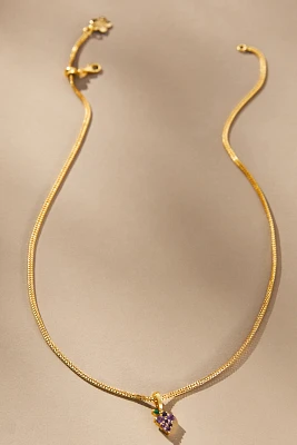 Amorcito Grape Charm Necklace