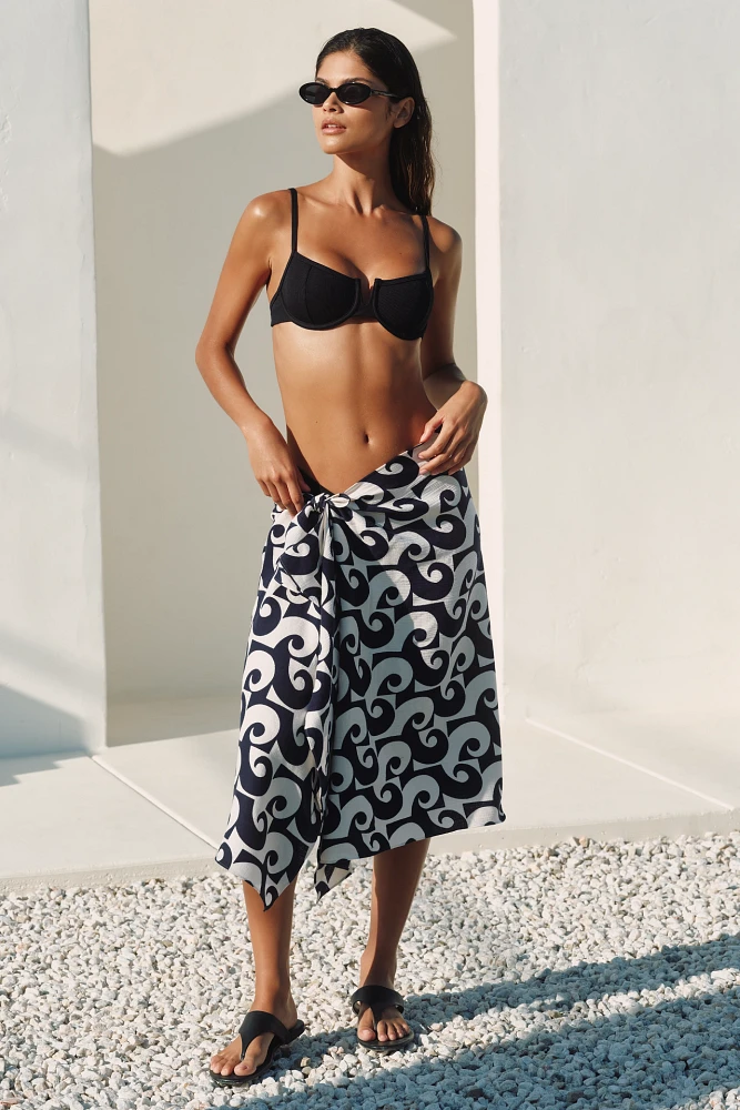 Celandine Printed Gauze Sarong