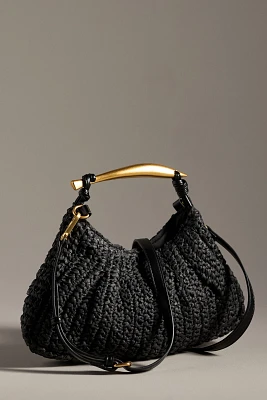 By Anthropologie Raffia Satchel