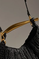 By Anthropologie Raffia Satchel