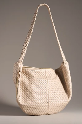 Melie Bianco Woven Crossbody Bag