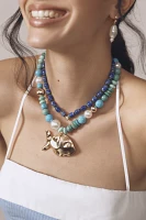 Beaded Icon Charm Necklace