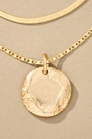 Layered Coin Charm Necklace