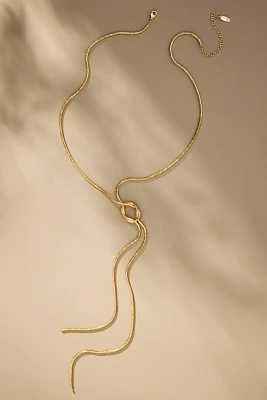 Twisted Knot Lariat Necklace