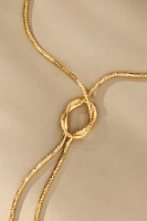 Twisted Knot Lariat Necklace