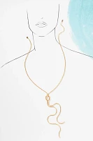 Twisted Knot Lariat Necklace