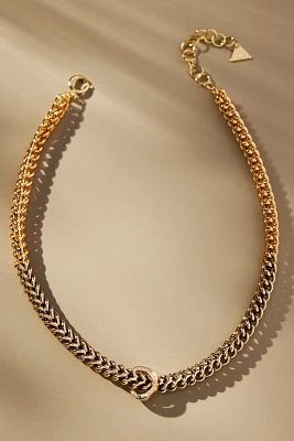 Mixed Metal Charm Medium Chain Necklace