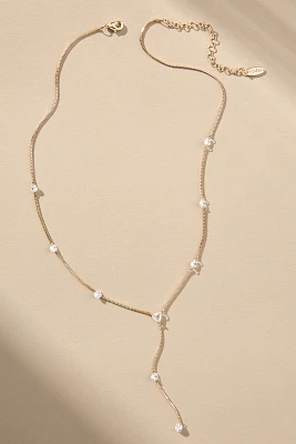 Dainty Crystal Y-Neck Necklace
