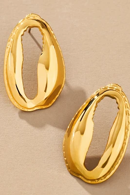 8 Other Reasons Puka Oval Metal Stud Earrings