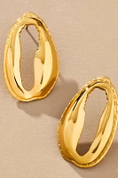 8 Other Reasons Puka Oval Metal Stud Earrings