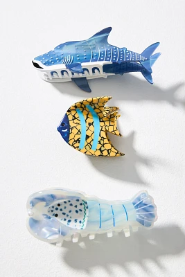 Fish Claw Clips, Set of 3