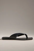 By Anthropologie Square-Toe Thong Sandals