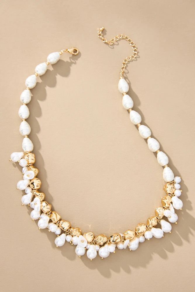 Beaded Pearl Necklace