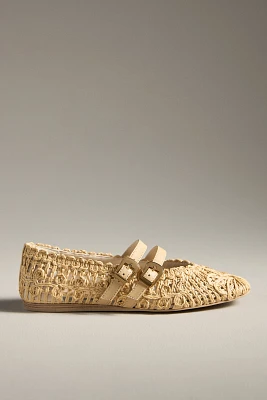 Dolce Vita Baylee Sunflower Macramé Mary Jane Flats
