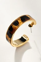 Animal Print Large Hoop Earrings