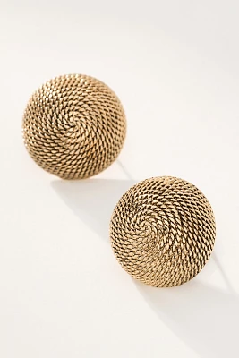 Round Swirl Post Earrings