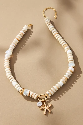 Beaded Cluster Charm Necklace