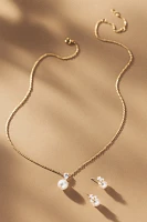 NADRI Bridesmaids Pearl Pendant Necklace & Earrings Set