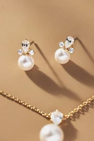 NADRI Bridesmaids Pearl Pendant Necklace & Earrings Set
