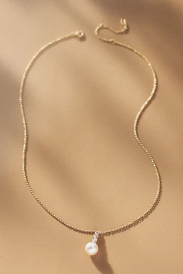 NADRI Camila Pearl & Crystal Drop Pendant Necklace