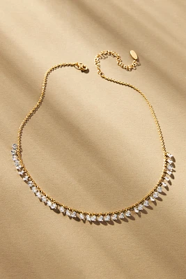 Glass Droplets Short Necklace