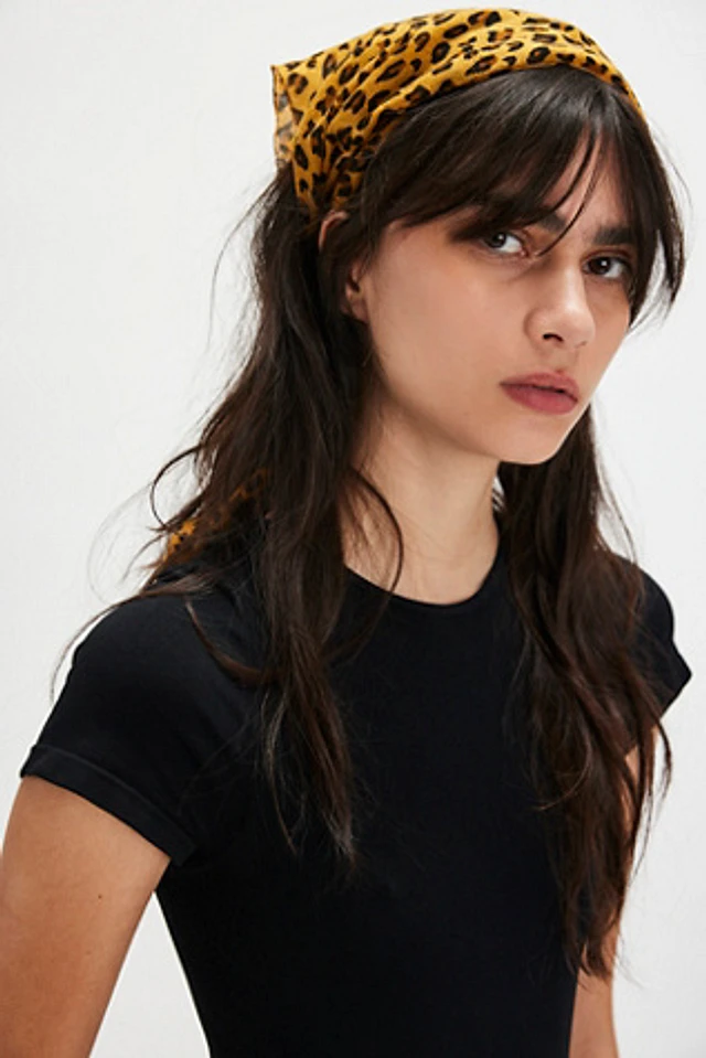 NWT Free People Curried Myrrh Honey Hair Scarf - Cerulian - one size $118 MSRP Curried Myrrh Honey Hair Scarf at MarketFair Shoppes in  main image 4