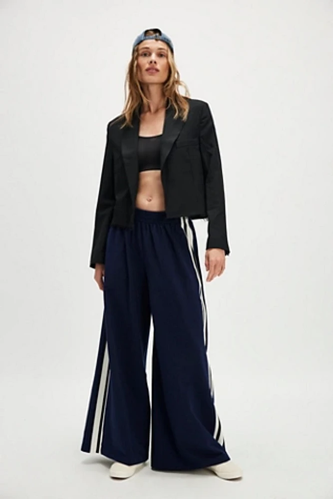 Norma Kamali Boyfriend Elephant Side Stripe Pants