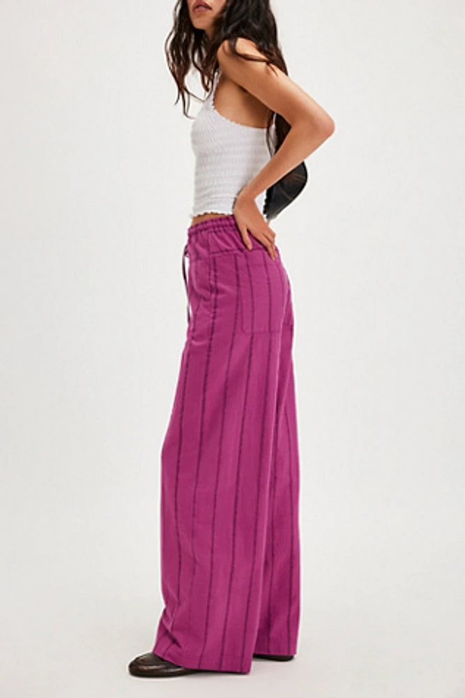 Hudson Canyon Textured Stripe Pants