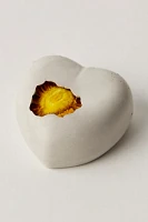 Dried Flower Concrete Heart