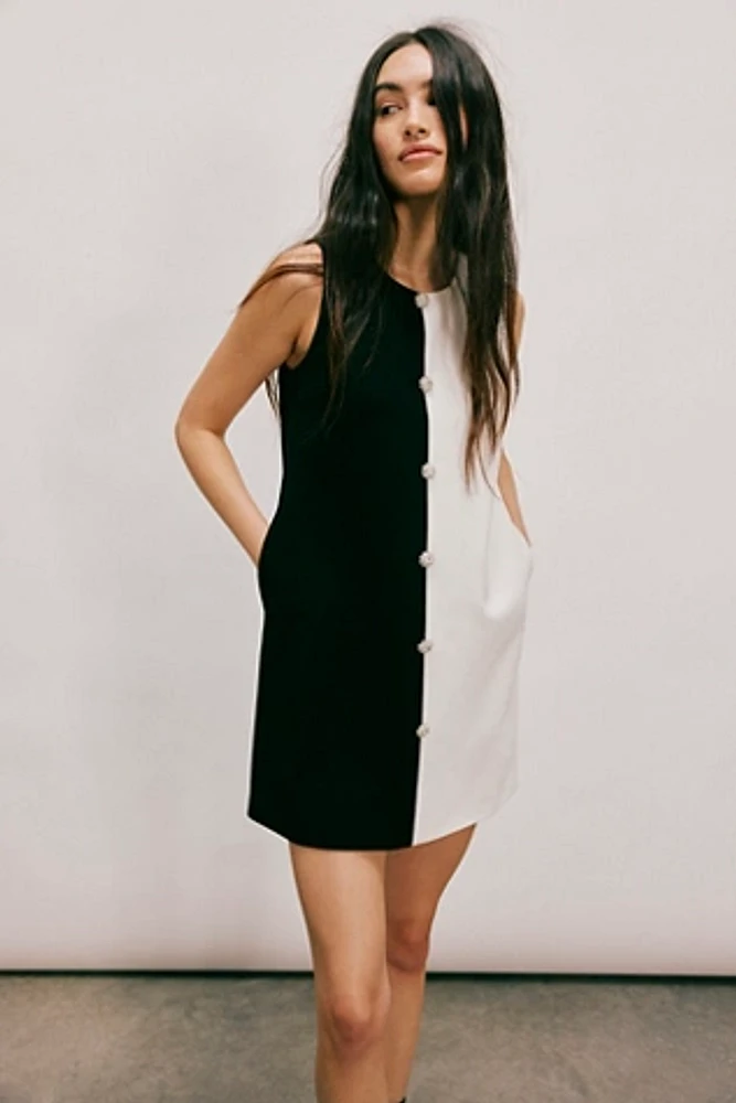 Sans Faff Monochrome Muse Mini Dress