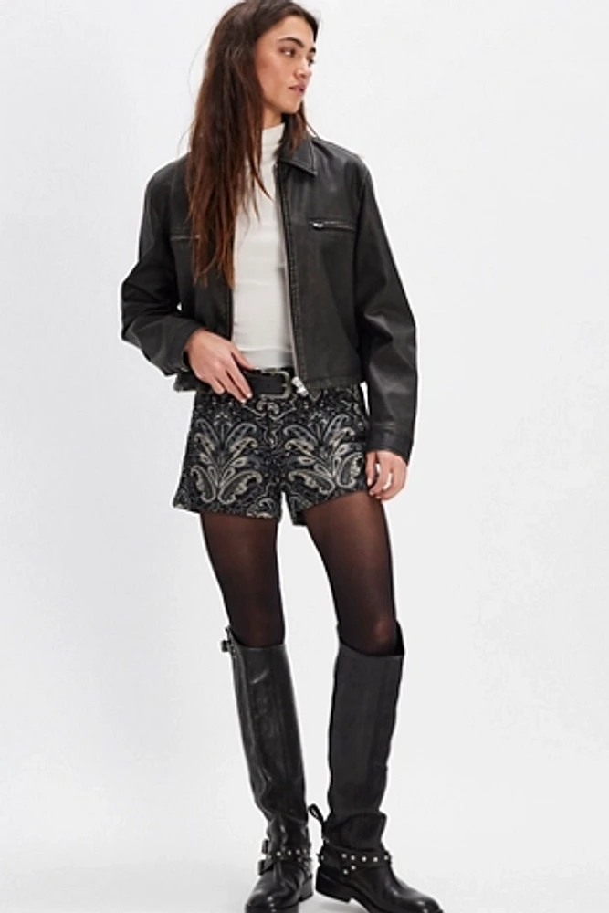 Anna Sui Beardsley Tapestry Shorts