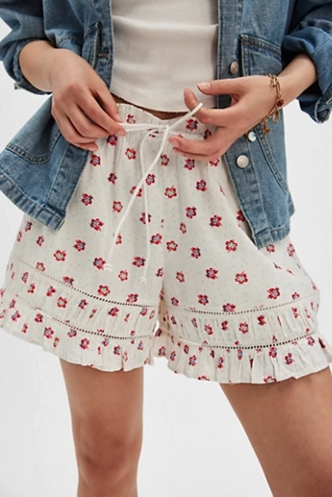 Cambridge Printed Pull-On Shorts