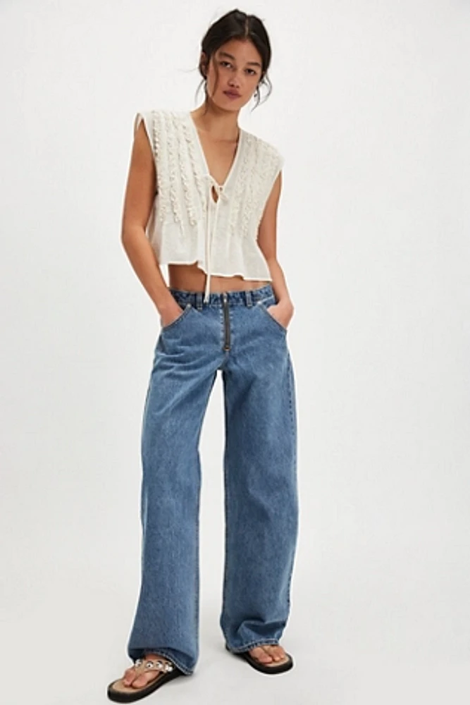 Levi's Low Loose Styled Zipper Jeans