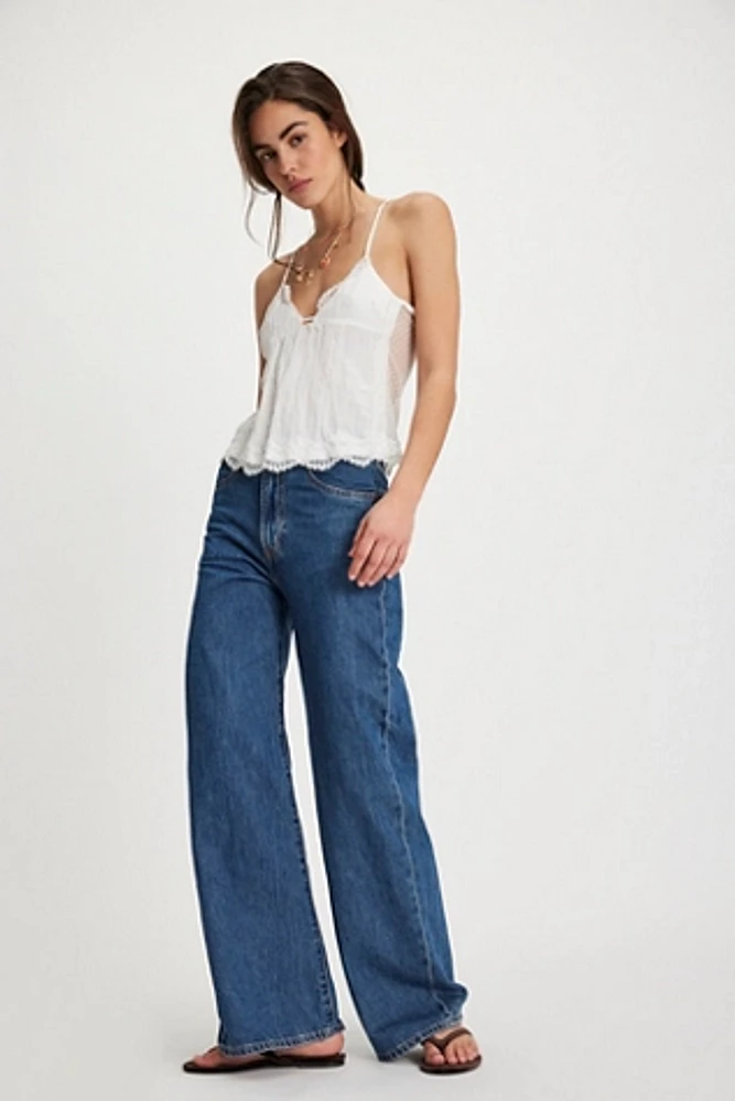 Levi's Ribcage Wide-Leg Braided Jeans