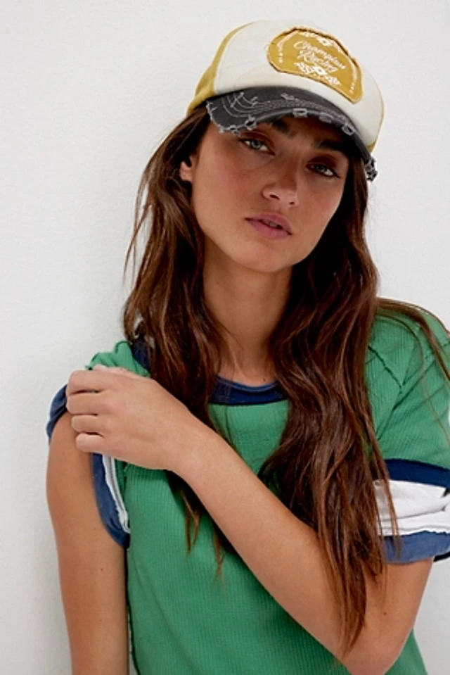 Free People Moto Racing Hat. Free People Moto Racing Baseball Cap - Red | Editorialist main image 2