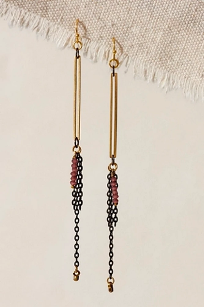 Marly Moretti Amethyst Stone Earrings