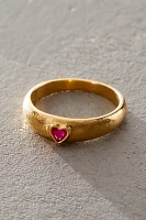 Pamela Love Bezel Heart Ring