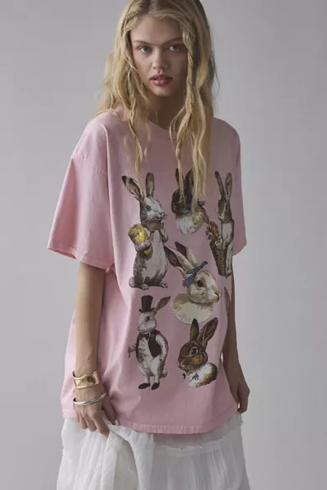 Bunny Graphic T-Shirt Dress