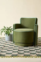 Rhea Swivel Velvet Lounge Chair