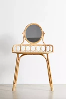 Caroline Rattan Mirror Vanity