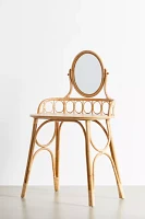 Caroline Rattan Mirror Vanity