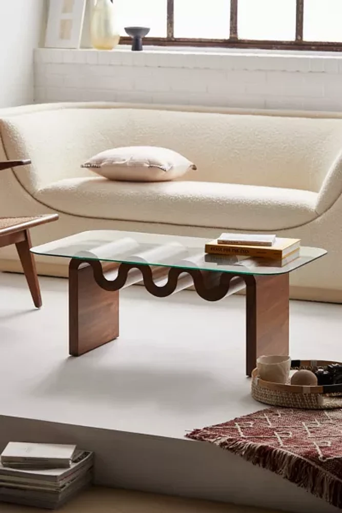 Aria Statement Wavy Coffee Table