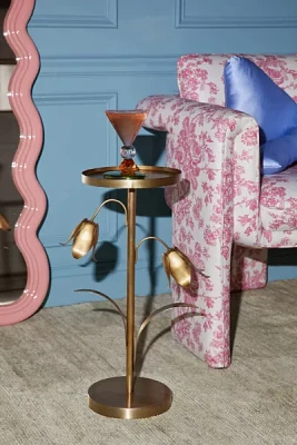 Lily Of The Valley Iron Side Table