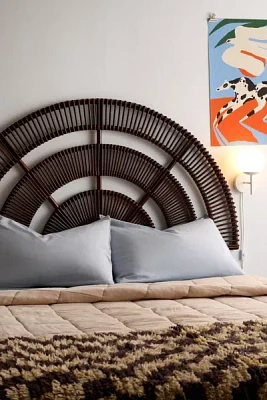 Orbit Rattan Floating Arch Headboard